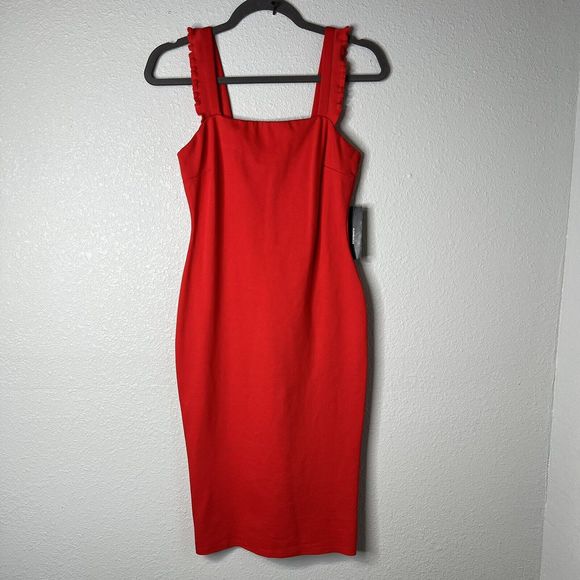 Lulu's Red Ruffle Strap Dress - Picture 2 of 6